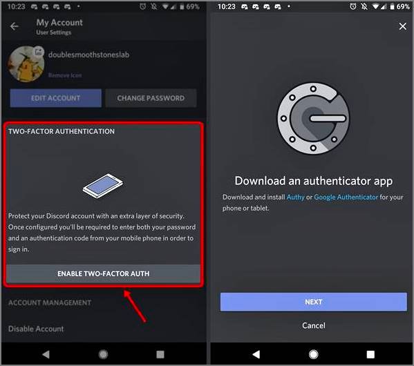 activate-autentication-in-two-step-discord-android