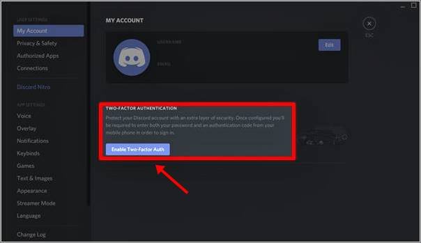 zweistufige Authentifizierung aktivieren