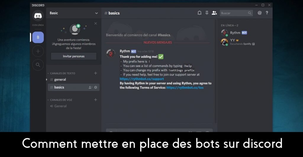 Comment mettre en place des bots sur discord