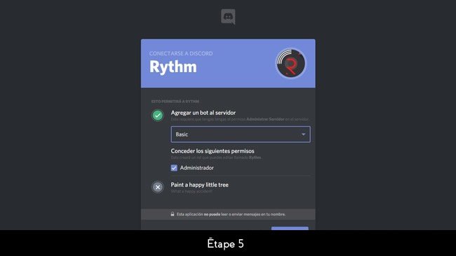 ajouter un bot au serveur discord 5