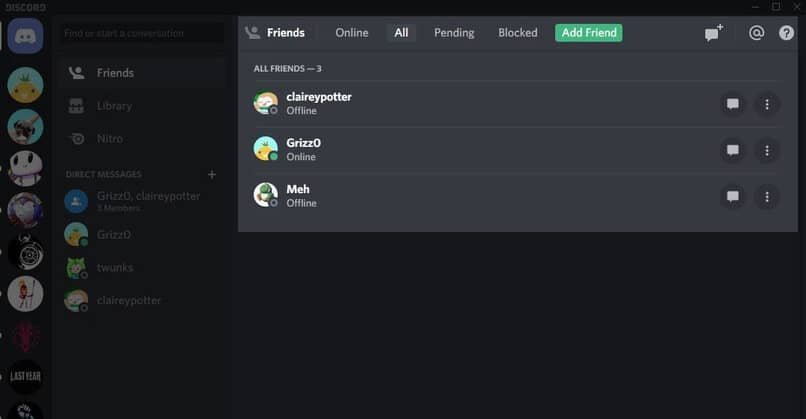 Comment envoyer un message direct à un autre utilisateur de Discord ? Liste des amis discordés