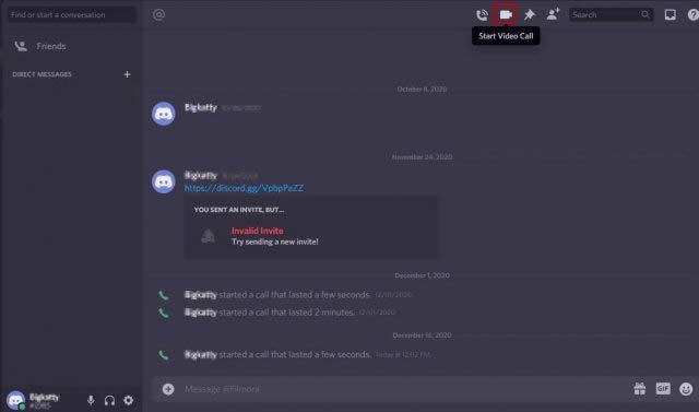 Étapes à suivre pour passer un appel vidéo sur Discord 1